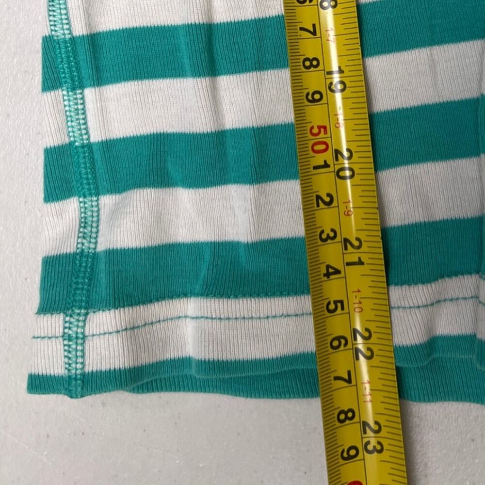 Hanna Anderson Striped 160CM Green Striped Pajama Top - Picture 6 of 7